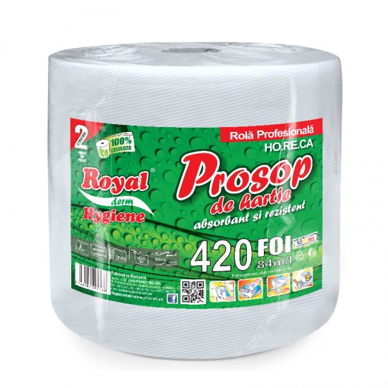 Prosop Royal Hygiene 2 straturi 420 Foi / rola 1 buc.