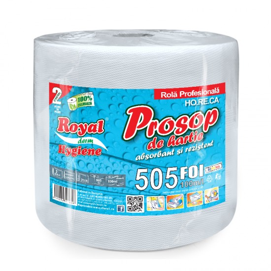 Prosop Royal Hygiene 2 straturi 505 Foi / rola 1 buc.