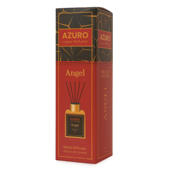 Odorizant camera Azuro Angel, difuzor cu betisoare, 100 ml, aroma lemnoasa, luxury perfume