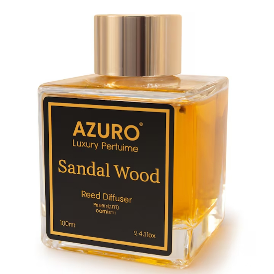 Odorizant camera Azuro Sandal Wood, difuzor cu betisoare, 100 ml, aroma lemnoasa, luxury perfume
