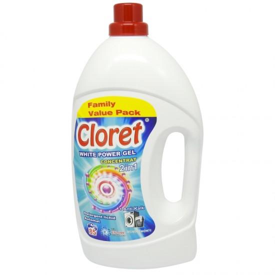 CLORET DETERGENT RUFE ALPIN WHITE GEL 2IN1 CU BICARBONAT 3L