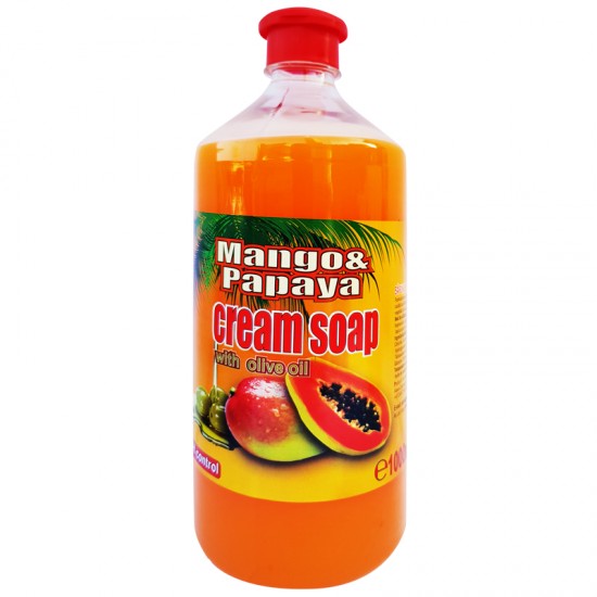 Sapun lichid cremos Mango & Papaya rezerva 1 L